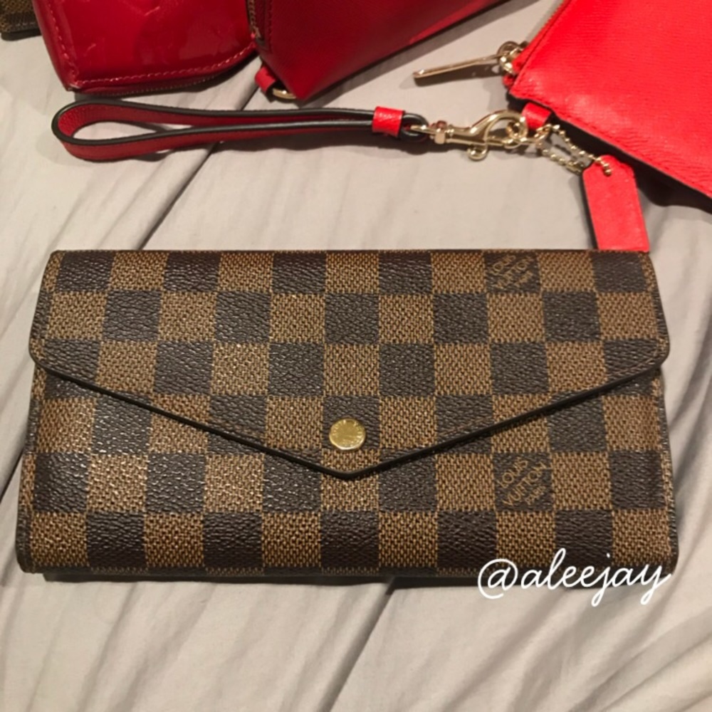 💯AUTH❤️LV SARAH WALLET✨